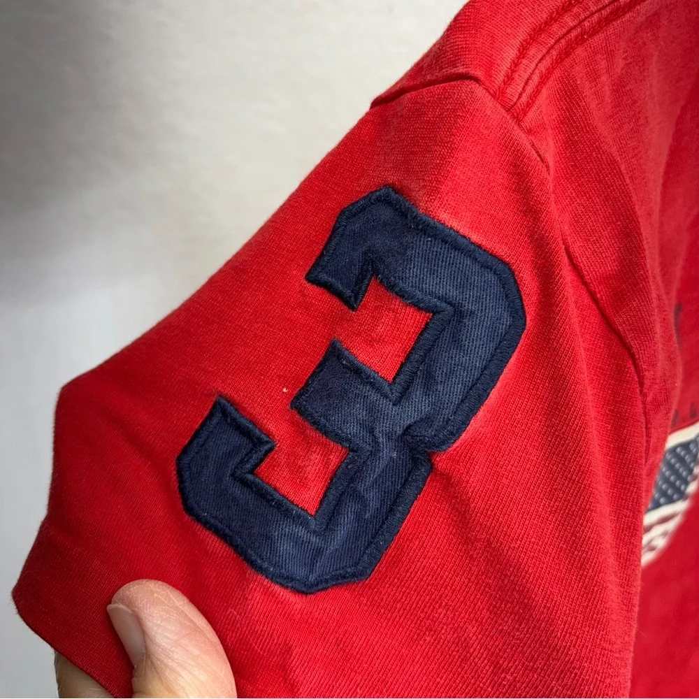 Vintage Polo Ralph Lauren Set Boys Red Chino Pony Logo 90s Relaxed Sz‎ 7/8